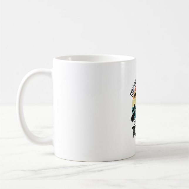 Mug Prof de sorcellerie drôle Balai cassé Design Hallo (Gauche)