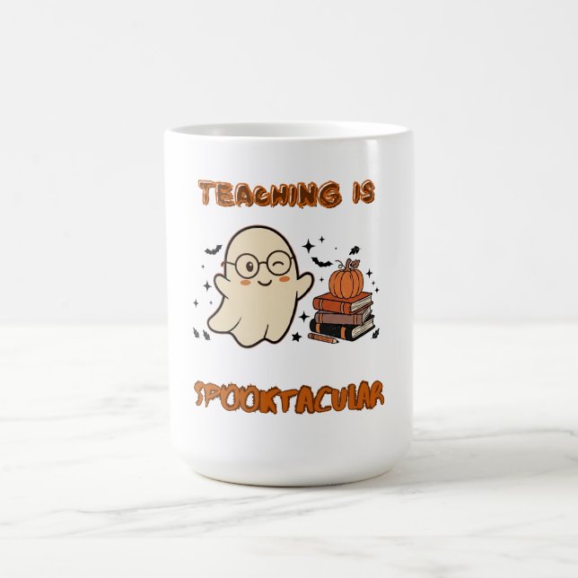 Mug Prof fantôme mignon L'enseignement est Spooktacula (Centre)