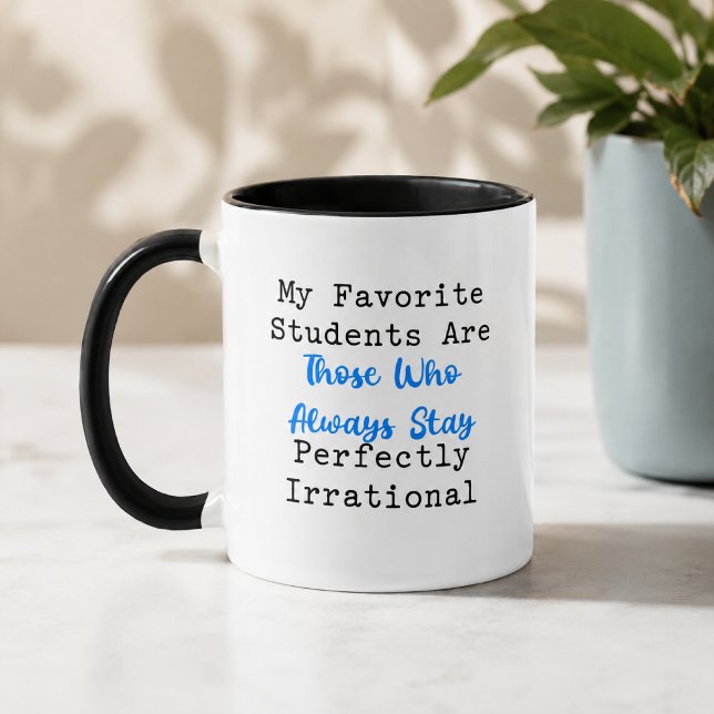 Mug Prof Irrationnel Humour pour Enseignant de Mathéma (Créateur téléchargé)