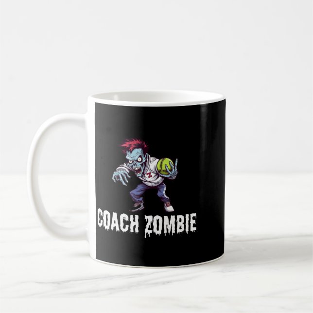 Mug Prof zombie enseignant d'éducation physique coach  (Gauche)