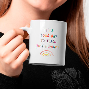 Mug Professeur Bonne Journée Minuscules Humains Modern