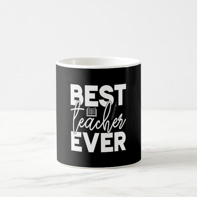 Mug Professeur Cadeaux | Meilleur enseignant jamais (Centre)
