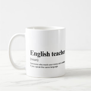 Mug Professeur d'anglais Définition drôle d'enseigneme