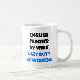 Mug Professeur d'anglais Lazy Butt