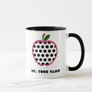 Mug Professeur d'Apple de point de polka
