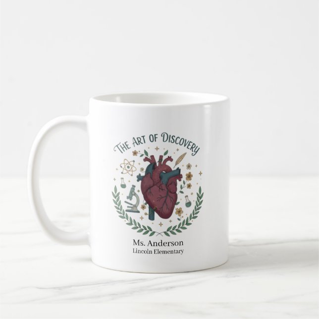 Mug Professeur d'art La création de beauté Personnalis (Gauche)