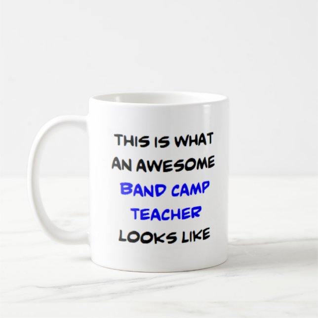 Mug professeur de camp de bande, génial (Gauche)