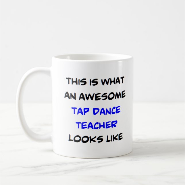 Mug professeur de danse du robinet, génial (Gauche)
