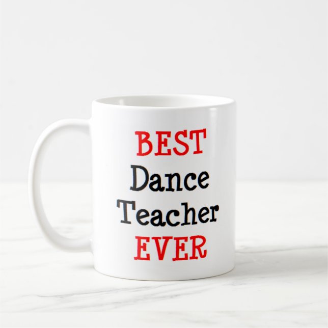 Mug professeur de danse, meilleur (Gauche)