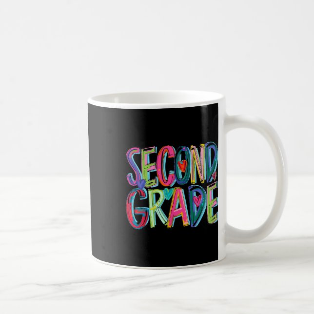 Mug Professeur de deuxième année Premier jour de 2e an (Droite)