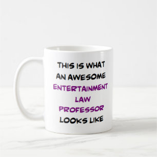 Mug professeur de droit du divertissement, génial