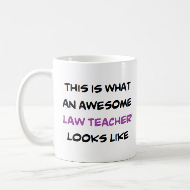 Mug professeur de droit, génial (Gauche)