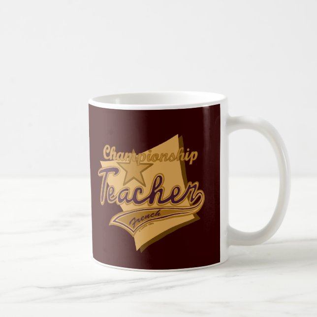 Mug Professeur de français champion (Droite)