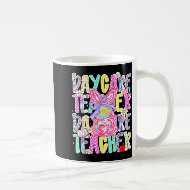 Mug Professeur de garderie de Pâques Chemise de printe (Droite)