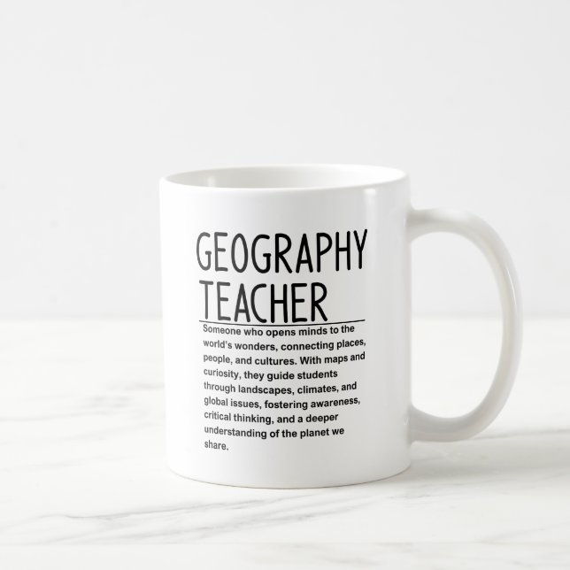 Mug Professeur de géographie (Droite)