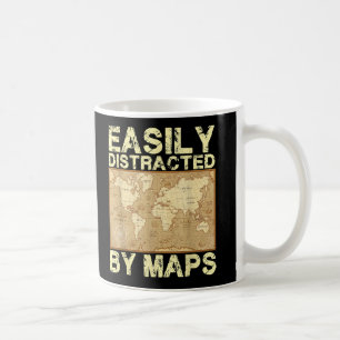 Mug Professeur De Géographie Drôle Facilement Distrait