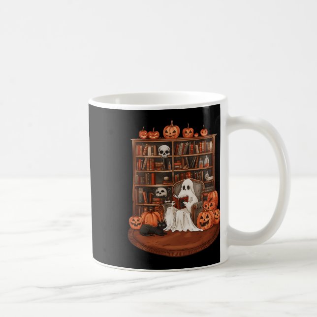 Mug Professeur de lecture du livre fantôme Halloween L (Droite)