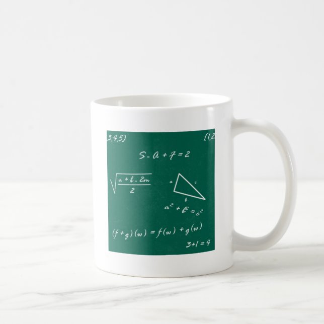 Mug professeur de mathématiques algebra geek (Droite)