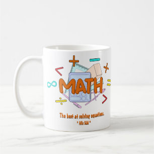 Mug Professeur de mathématiques - Le meilleur pour rés