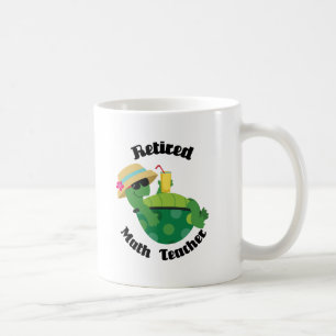 Mug Professeur de maths retraité (tortue)