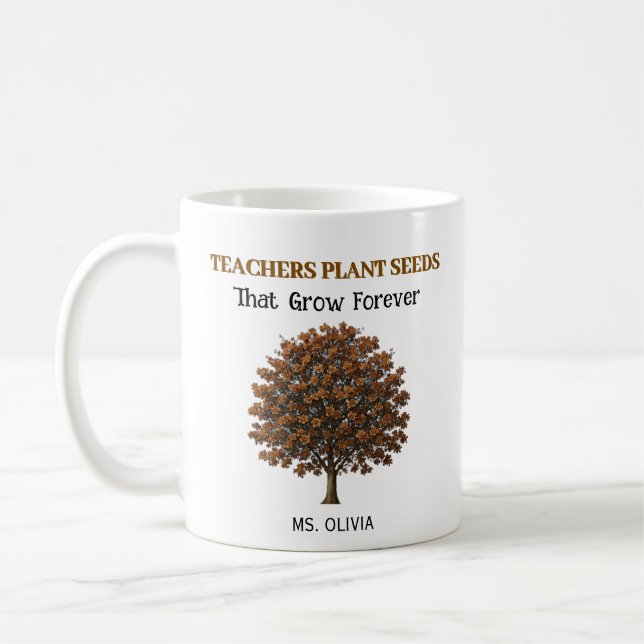Mug Professeur de Merci - Enseignants Grandissent l'es (Gauche)