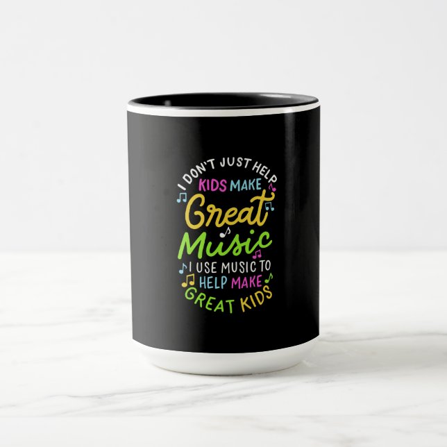 Mug Professeur de musique - Aidez les enfants à faire  (Centre)