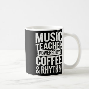Mug Professeur de musique alimenté par le café et le r