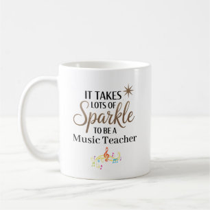 Mug Professeur de Musique Personnalisé avec Étincelle