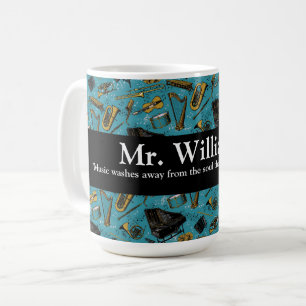 Mug Professeur De Musique, Retour À L'École, Instrumen