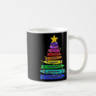 Mug Professeur de Noël Élève Crayon Arbre de Noël Lumi
