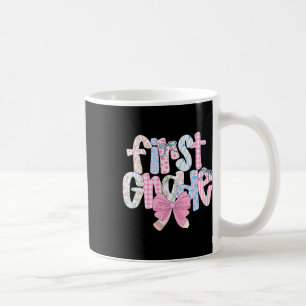 Mug Professeur de première année Preppy Bleu Floral Co