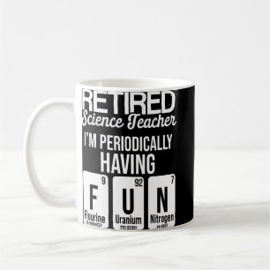 Mug Professeur de sciences à la retraite Week-end de f