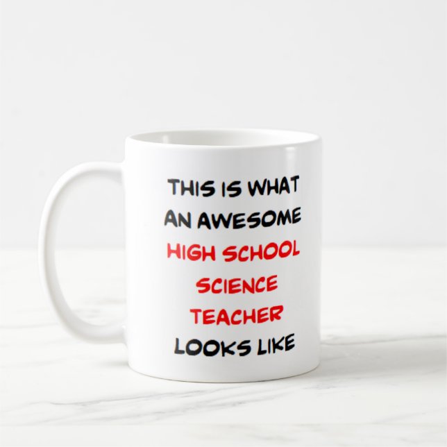 Mug professeur de sciences au lycée, génial (Gauche)