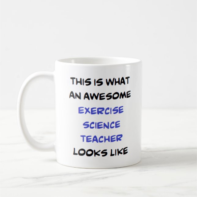 Mug professeur de sciences de l'exercice, génial (Gauche)
