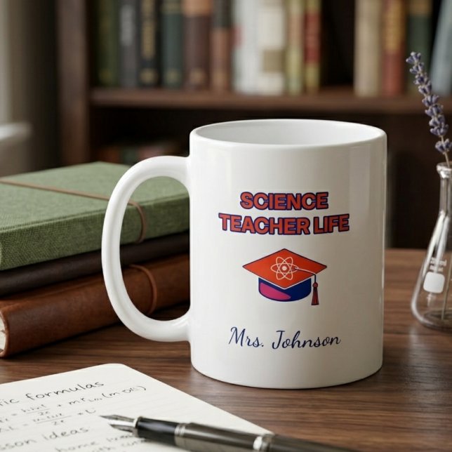 Mug Professeur de sciences, éducateur de vie, apprécia (Créateur téléchargé)