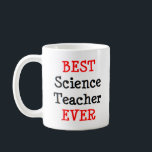 Mug professeur de sciences, meilleur<br><div class="desc">meilleur professeur de sciences</div>
