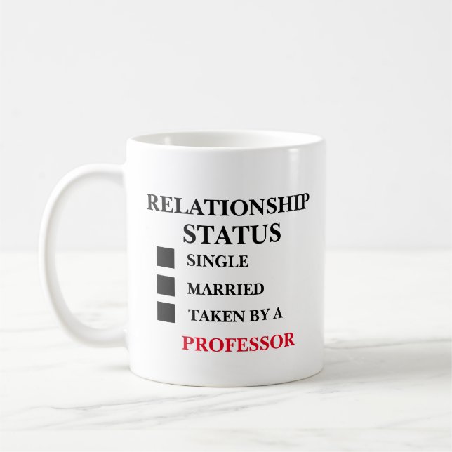 Mug Professeur de statut de relation (Gauche)
