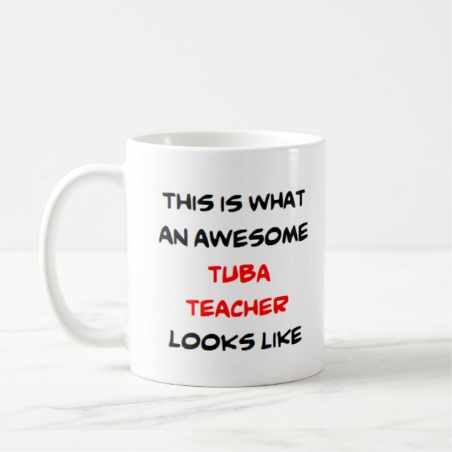 Mug professeur de tuba, génial (Gauche)