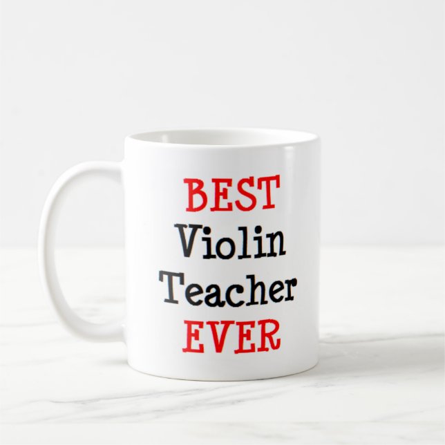 Mug professeur de violon, meilleur (Gauche)