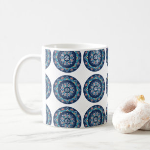 Mug Professeur de yoga à motif géométrique sacré Manda