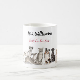 Mug Professeur d'école de chien mignon