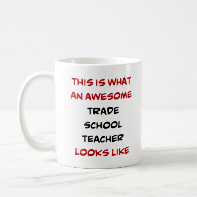 Mug professeur d'école de commerce, génial (Gauche)