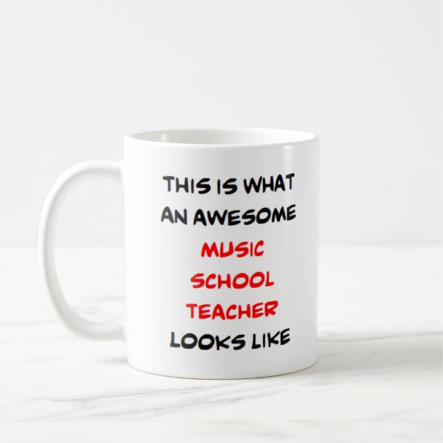 Mug professeur d'école de musique, génial (Gauche)