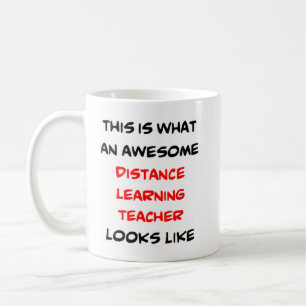Mug professeur d'enseignement à distance, génial