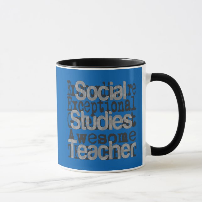 Mug Professeur d'études sociales Extraordinaire (Droite)