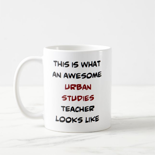 Mug professeur d'études urbaines, génial (Gauche)