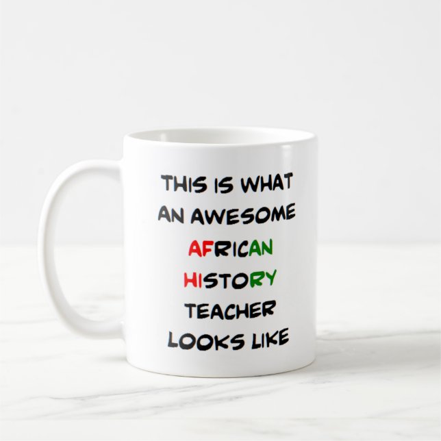 Mug professeur d'histoire africaine, génial (Gauche)