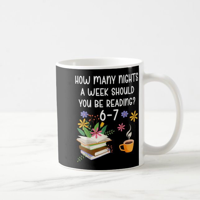 Mug Professeur drôle 67 Six Sept Mème Lecture Livre 6- (Droite)