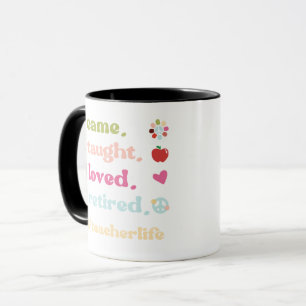 Mug Professeur Drôle Retraité Je Suis Venu J'Ai Appris