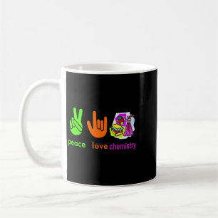 Mug Professeur Emploi Paix Amour Chimie Amusante Chimi